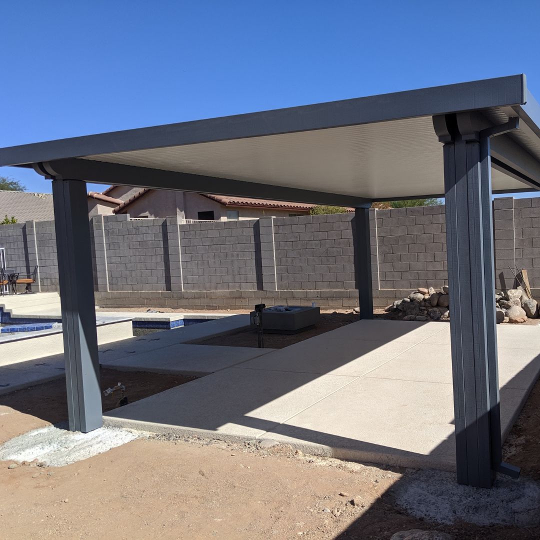 solid pergola