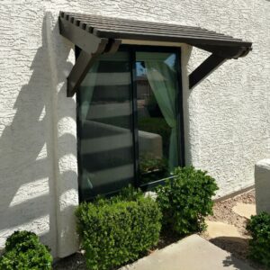 Shade covering.