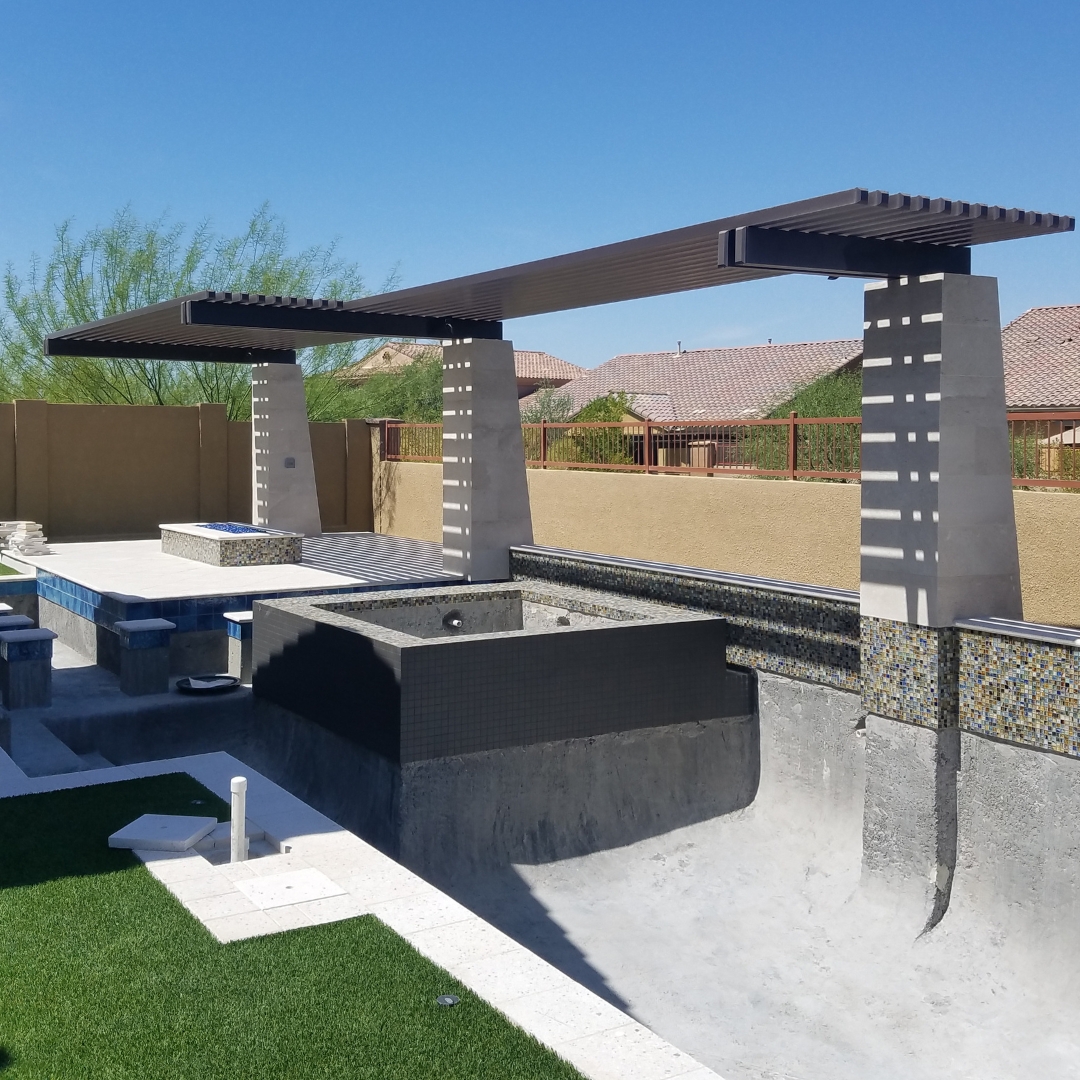 pergola over pool