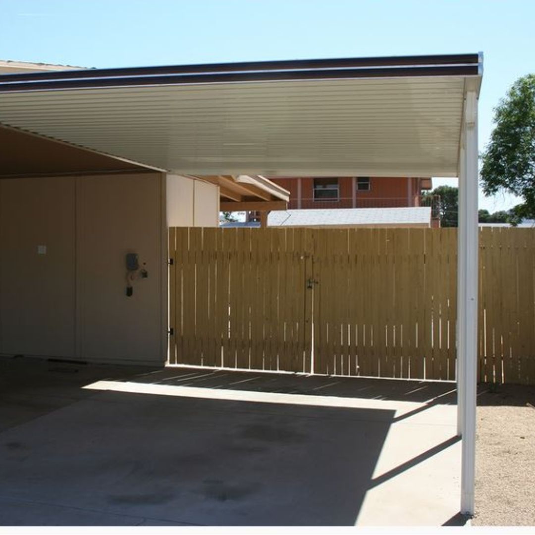 carport on side of house